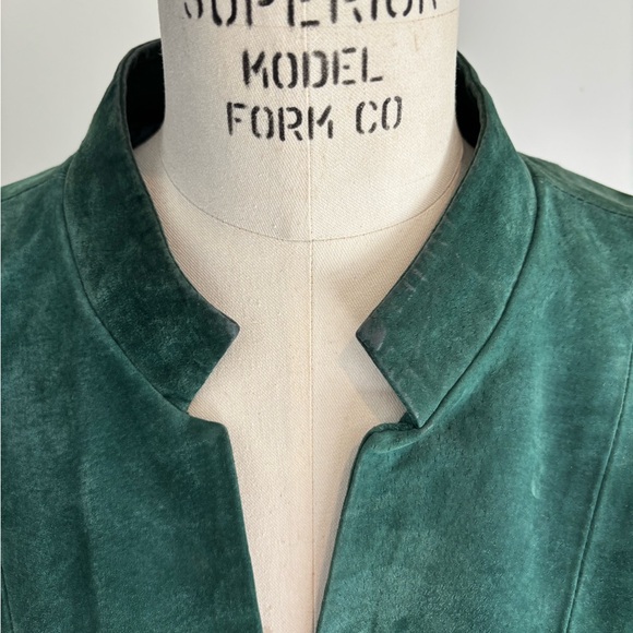 Beautiful green leather jacket - Picture 5 of 8